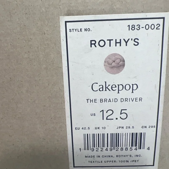 Rothy’s The Braid Driver Loafer Cakepop Pink Size 12.5 NIB Sustainable Knit - Picture 6 of 13